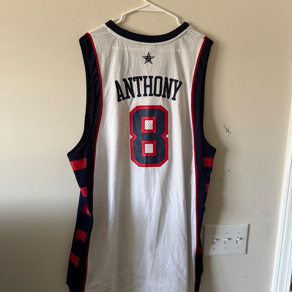 Men’s Reebok Carmelo Anthony #8 Team USA 2004 Olympics Jersey Sz 2XL - NWT RARE - Picture 7 of 7